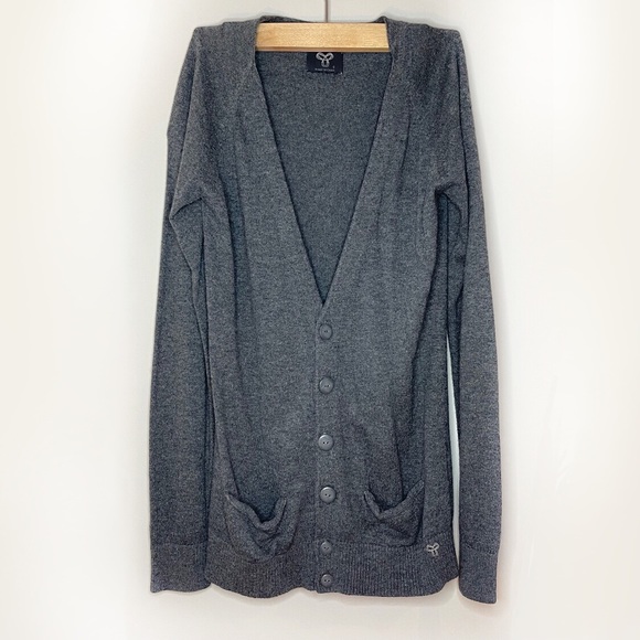 Aritzia Sweaters - Aritzia TNA | grey caridgan - button up